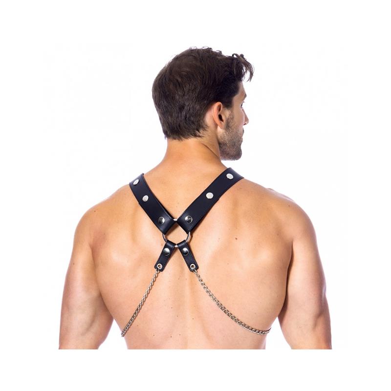 Leather Harness with Chains – Image 3