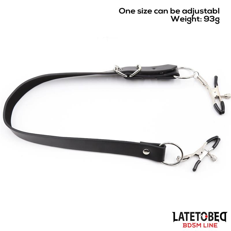 Leg Bondage Strap with Clitoris Clamps – Image 3