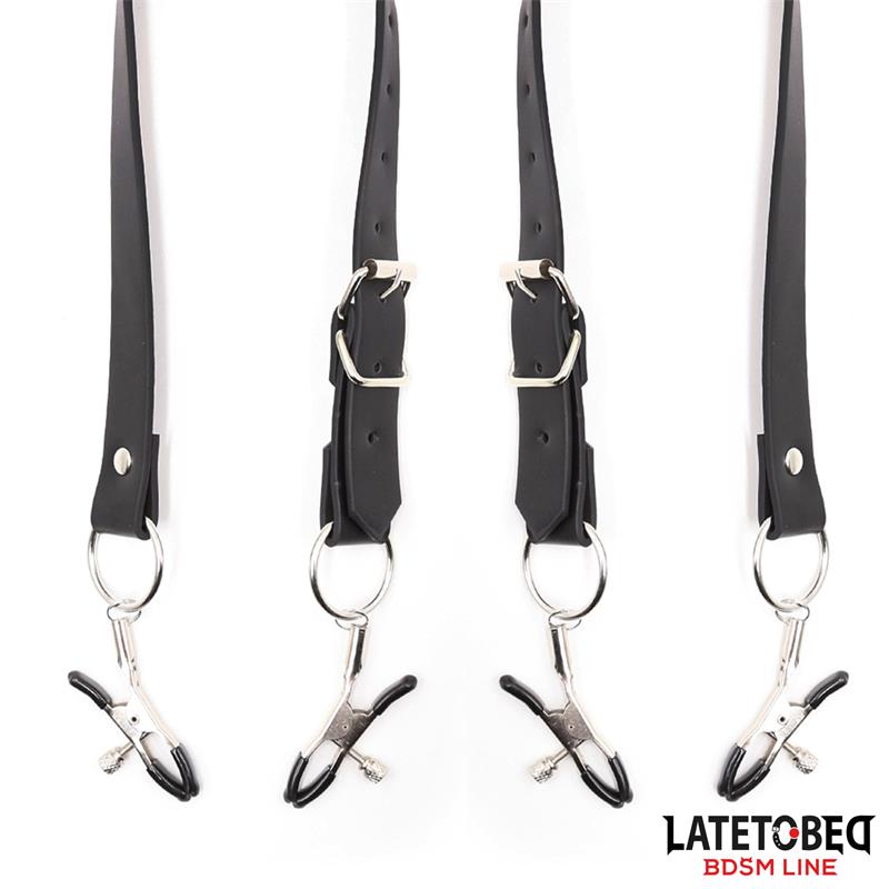Leg Bondage Strap with Clitoris Clamps – Image 4