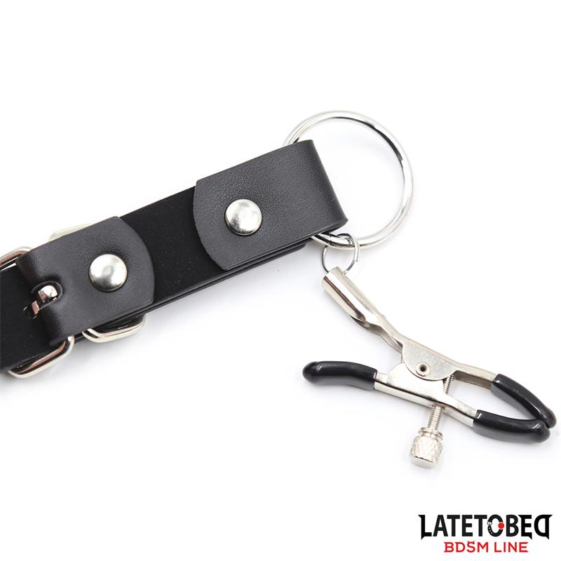 Leg Bondage Strap with Clitoris Clamps – Image 6