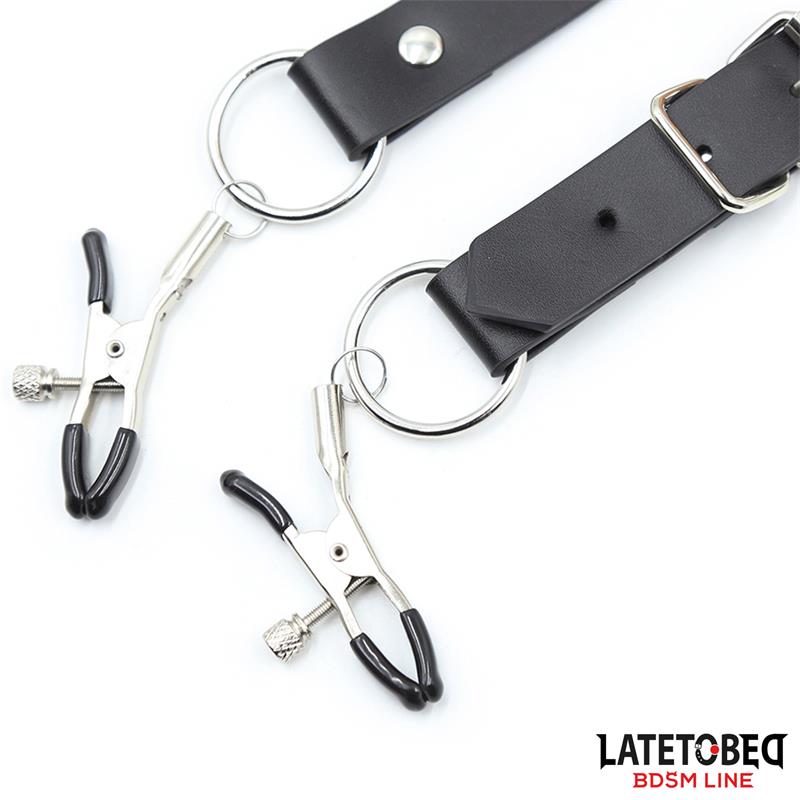 Leg Bondage Strap with Clitoris Clamps – Image 8