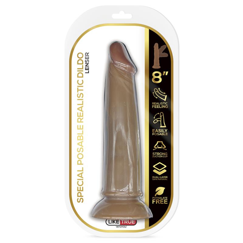 Lenser Articulable-Posable Realistic Dildo 8 Brown – Image 5