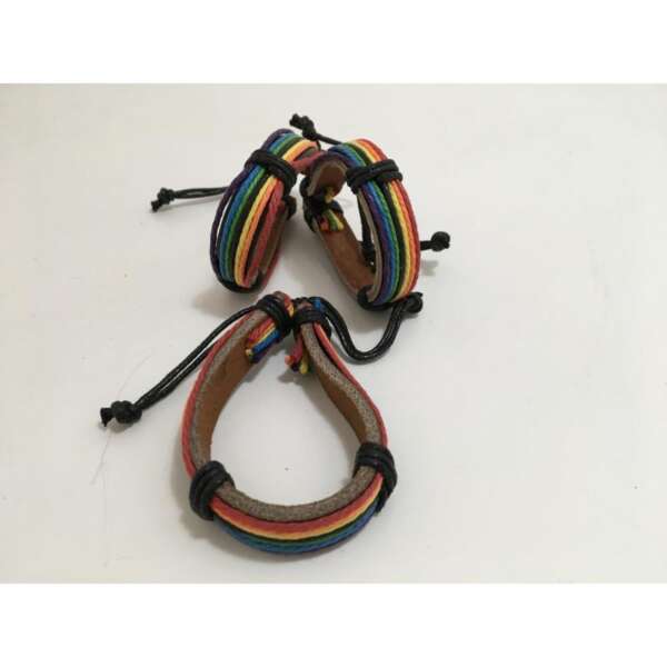 LGBT+ Pride Large Round Flag Bracelet