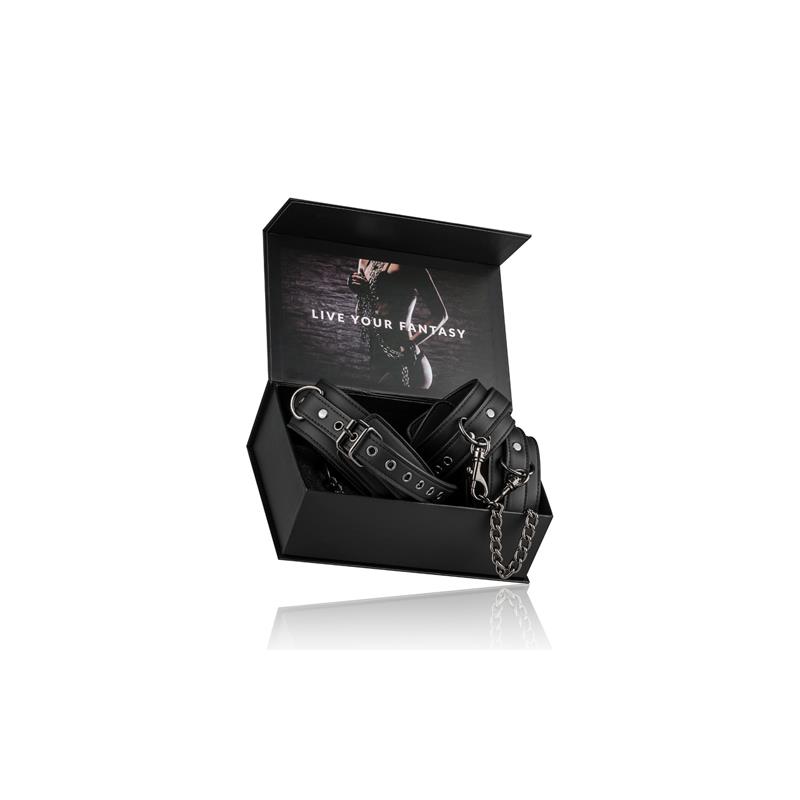 Ligature Set Collar with Anklecuff Black – Image 3