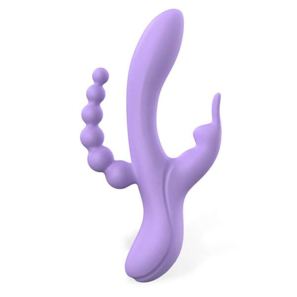 Lindsay Vibe with Anal Chain Liquid Silicone Unibody Flexible 2 Motors – Image 3