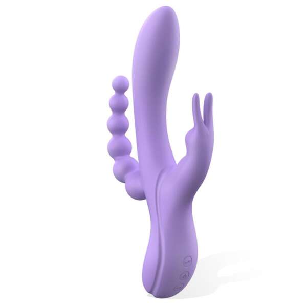 Lindsay Vibe with Anal Chain Liquid Silicone Unibody Flexible 2 Motors – Image 5