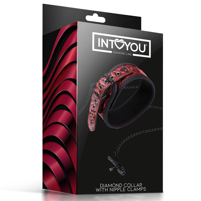 llar with Nipple Clamps Diamond Vegan Leather – Image 7