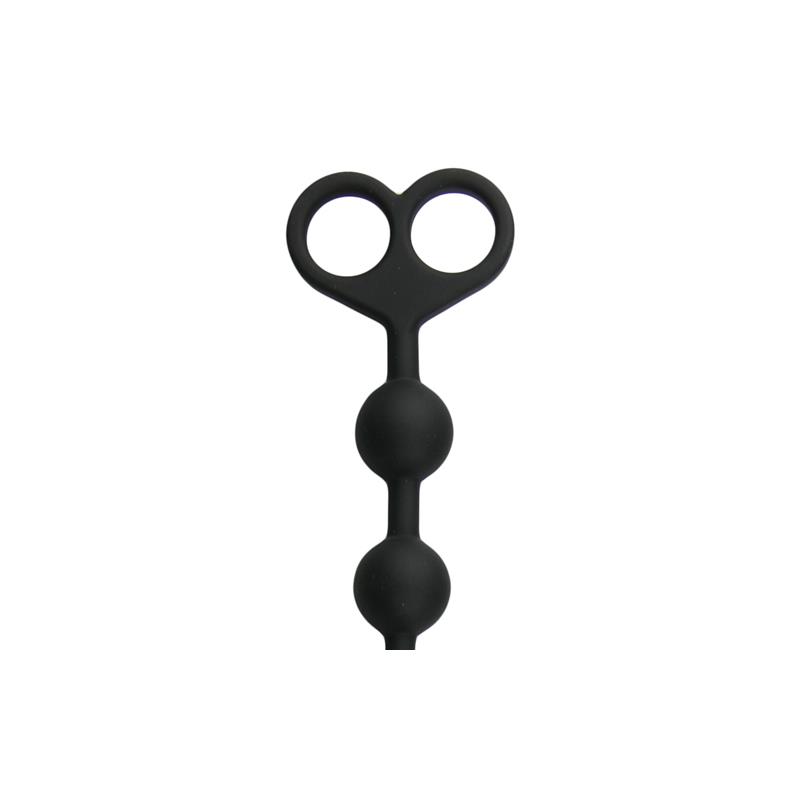 Long Anal Beads Black – Image 5