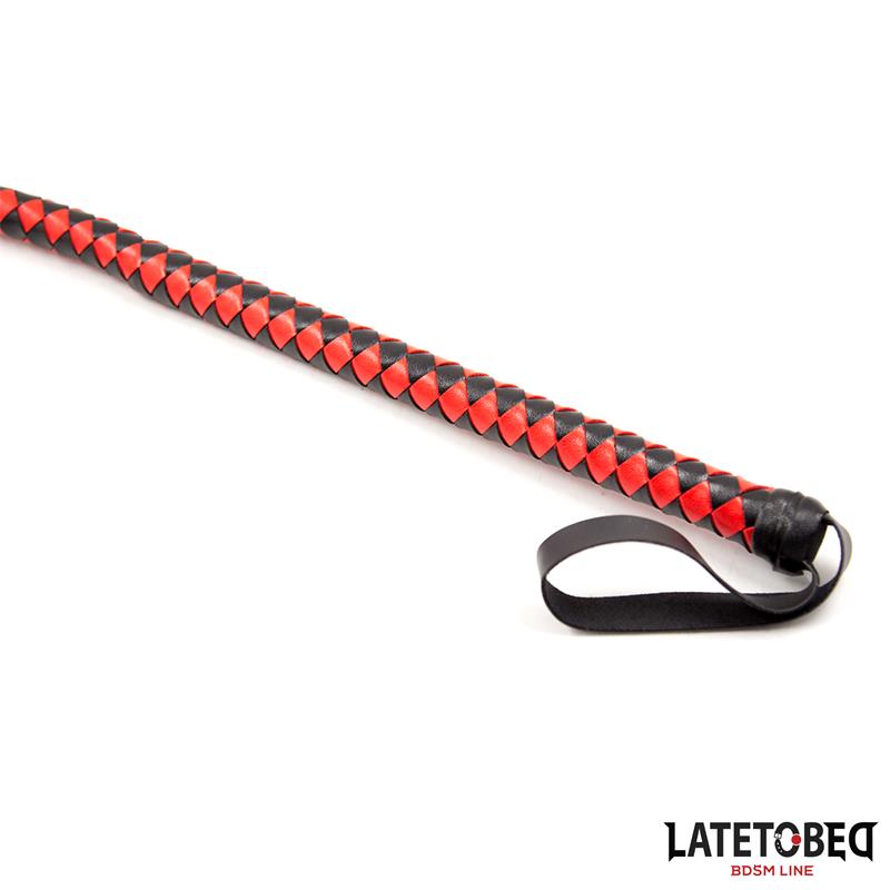 Long  Whip Blacl and Red 210cm – Image 3