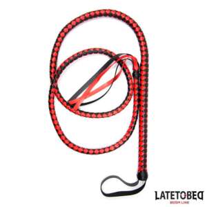 Long  Whip Blacl and Red 210cm