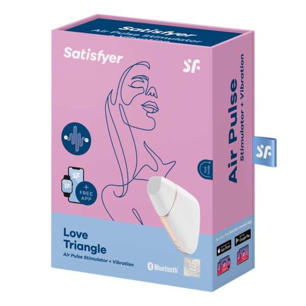 Love Triangle Clitoris Sucker White – Image 3