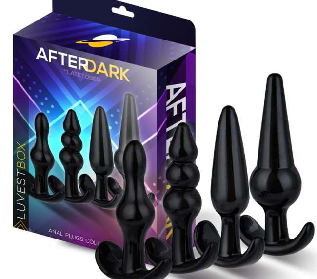 Luvest Box 4 Set of 4 Butt Plugs Anchor Base