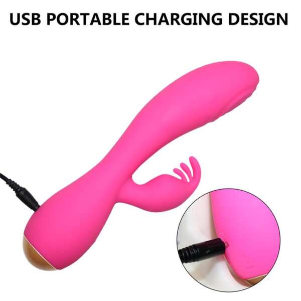 Magic Stick Rabbit Vibe with Pulsation Fuchsia – Image 5