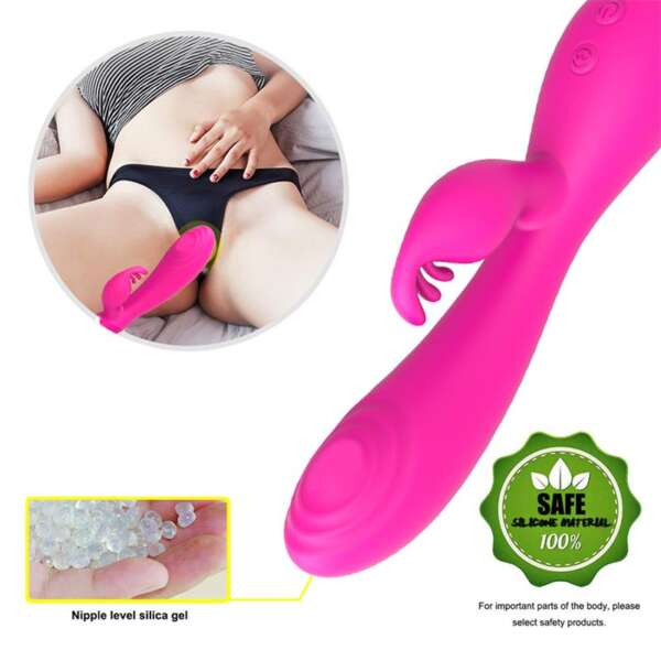Magic Stick Rabbit Vibe with Pulsation Fuchsia – Image 8