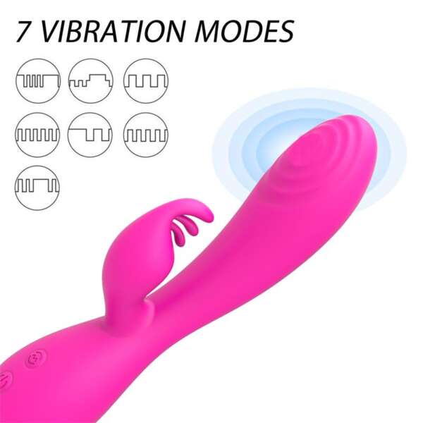 Magic Stick Rabbit Vibe with Pulsation Fuchsia – Image 10