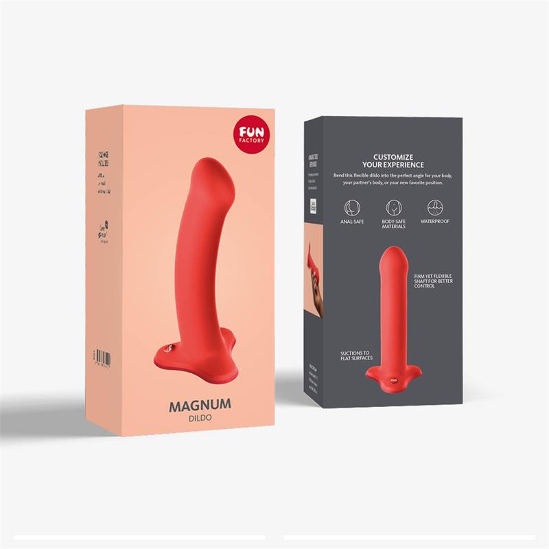Magnum Dildo Flashy Coral – Image 3