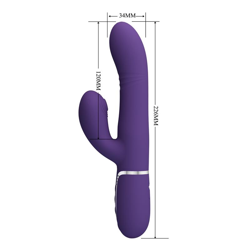 Mariana Vibrator 4 in 1 Silicone Purple – Image 5