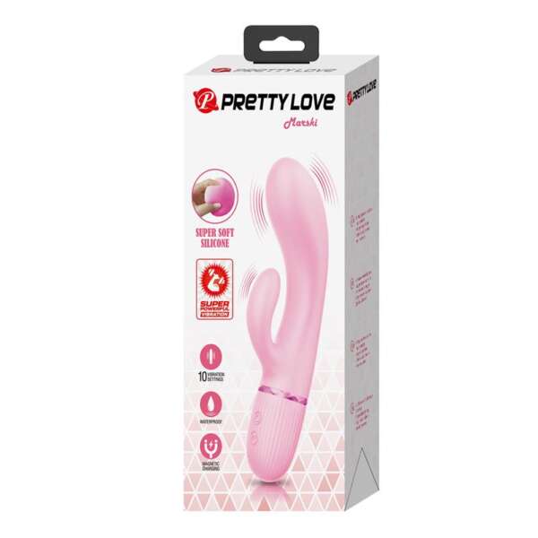 Marski Vibrator with Rabbit G Spot Pink – Image 5