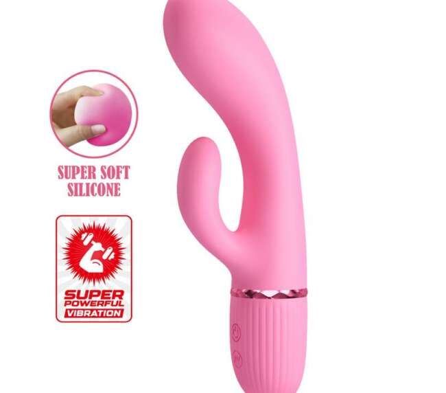 Marski Vibrator with Rabbit G Spot Pink