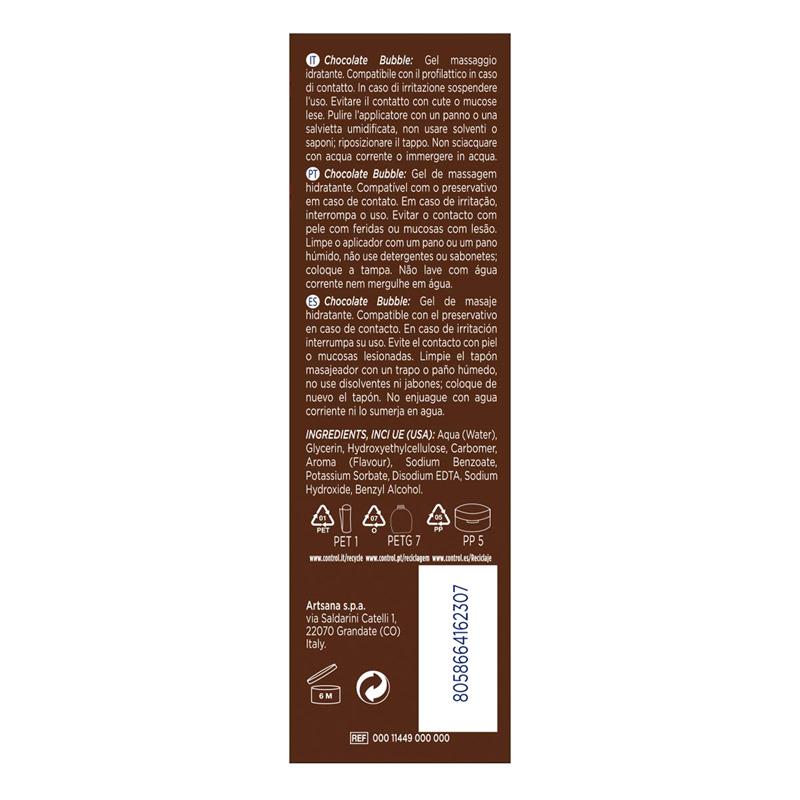 Massage Gel Bubble Chocolate 200 ml – Image 3