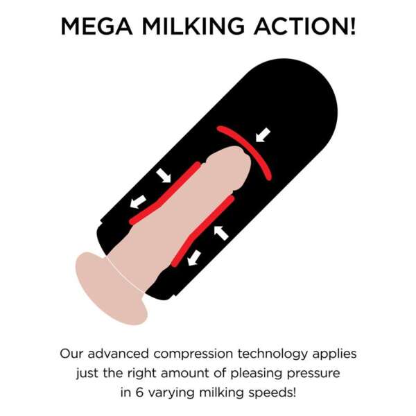 Masturbator with Vibration Mega Milker – Image 8