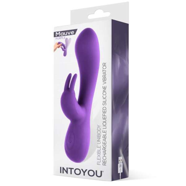 Mauve Mauve Liquefied Silicone Unibody Vibe USB Purple – Image 3