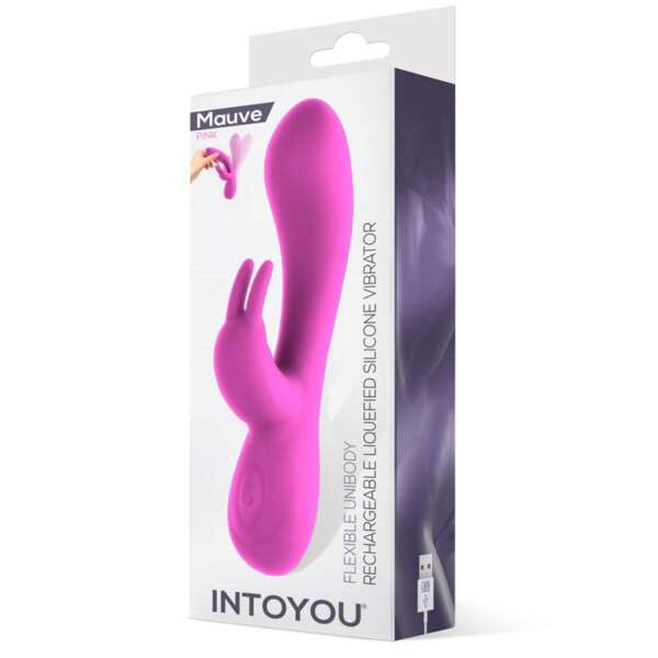 Mauve Unibody Liquefied Silicone Vibe USB Pink – Image 5