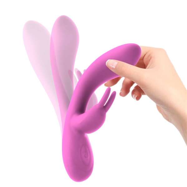 Mauve Unibody Liquefied Silicone Vibe USB Pink – Image 6