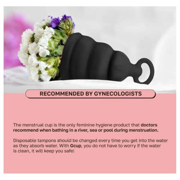 Menstrual Cup Gcup Mystic Noir Size S – Image 11