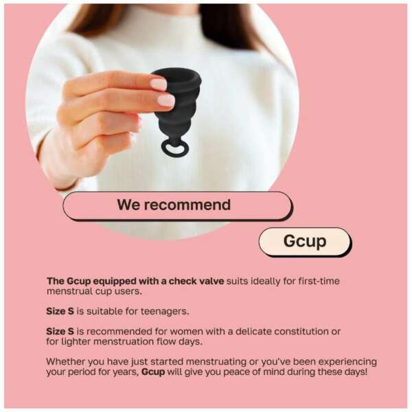 Menstrual Cup Gcup Mystic Noir Size S – Image 5