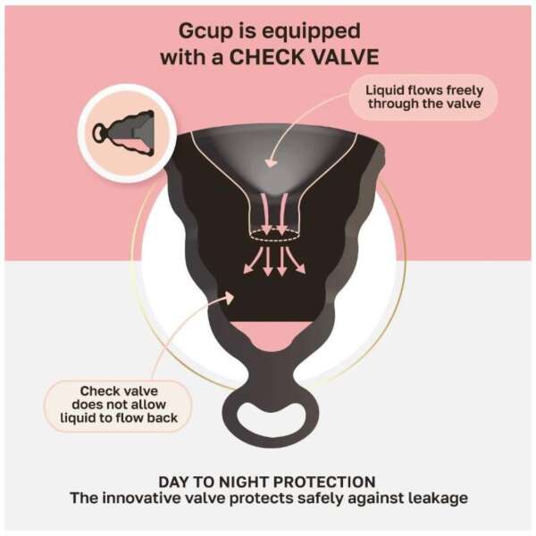 Menstrual Cup Gcup Mystic Noir Size S – Image 6