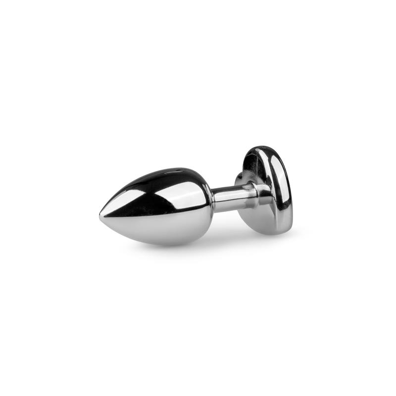 Metal Butt Plug No. 2 - Silver/Clear – Image 3