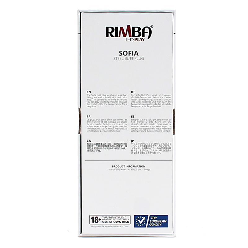 Metal Butt Plug Sofia Blue Jewel – Image 3