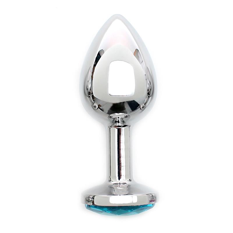 Metal Butt Plug Sofia Blue Jewel – Image 4