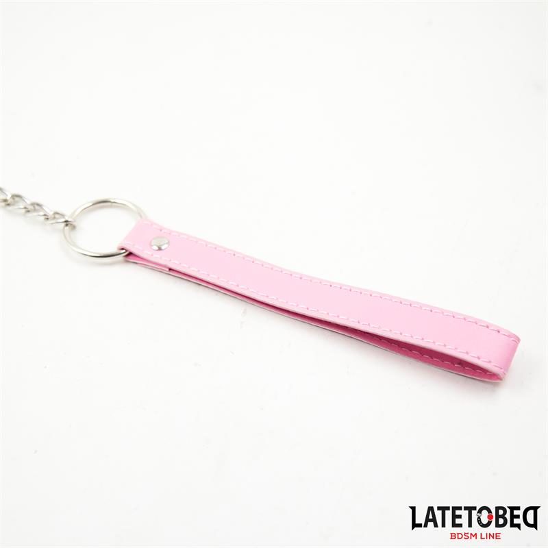 Metal Chain Leash  Pink 65cm – Image 4