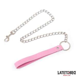 Metal Chain Leash  Pink 65cm