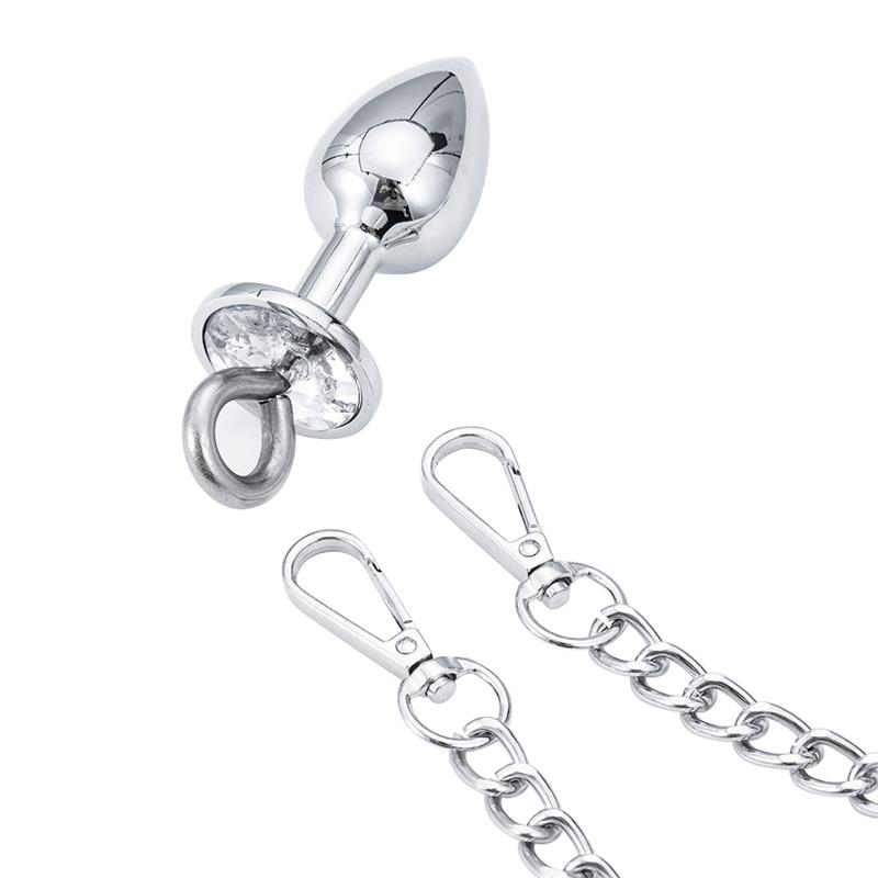 Metal Hand Cuffs with Anal Plug – Image 6