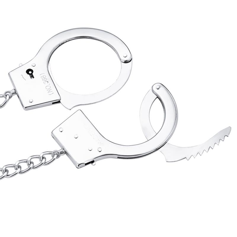 Metal Hand Cuffs with Anal Plug – Image 7
