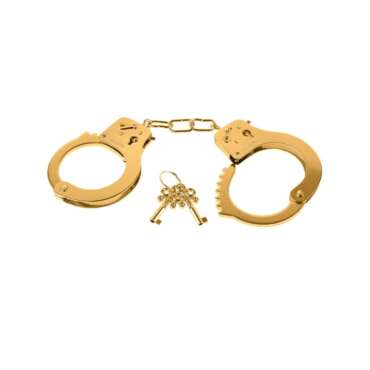 Metal Handcuffs Gold