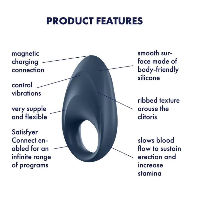 Mighty One Vibrating Ring with APP Blue – Image 7