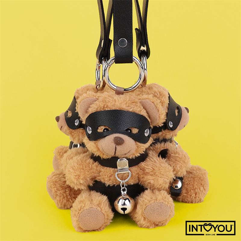 Mimi Keychain BDSM Teddy Bear with Collar and Bell – Image 7