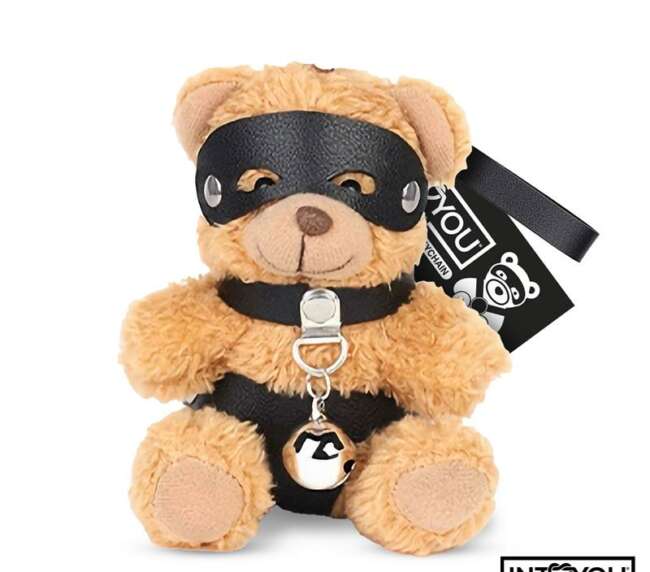 Mimi Keychain BDSM Teddy Bear with Collar and Bell