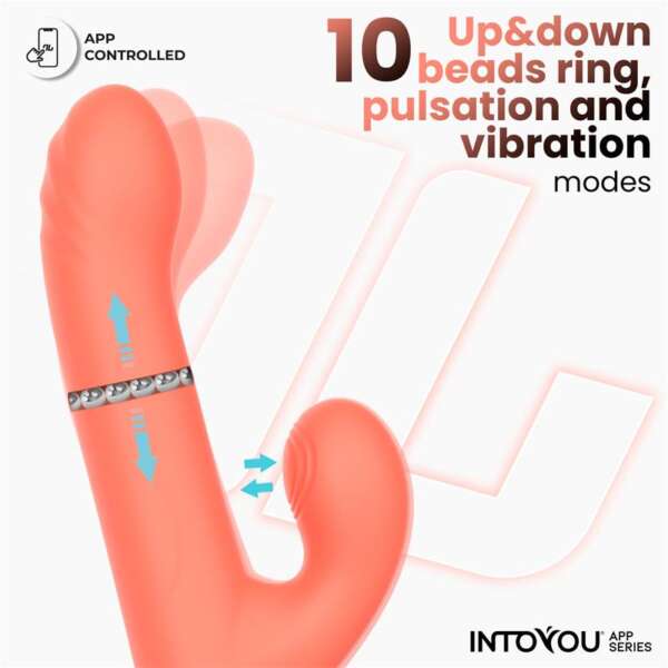Mindy Vibe with Up and Down Beads Ring, Finger and Pulsation with APP – Image 5
