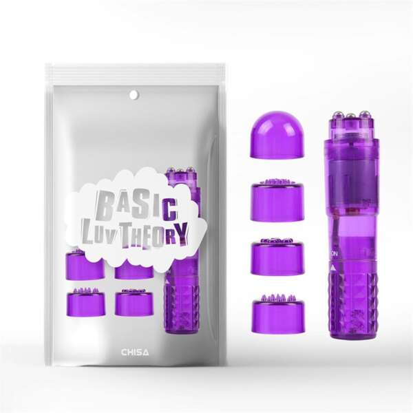 Mini Massager 3 Heads Purple – Image 5