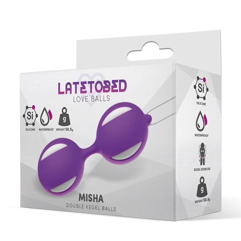 Misha Double Kegel Balls Silicone Purple – Image 5