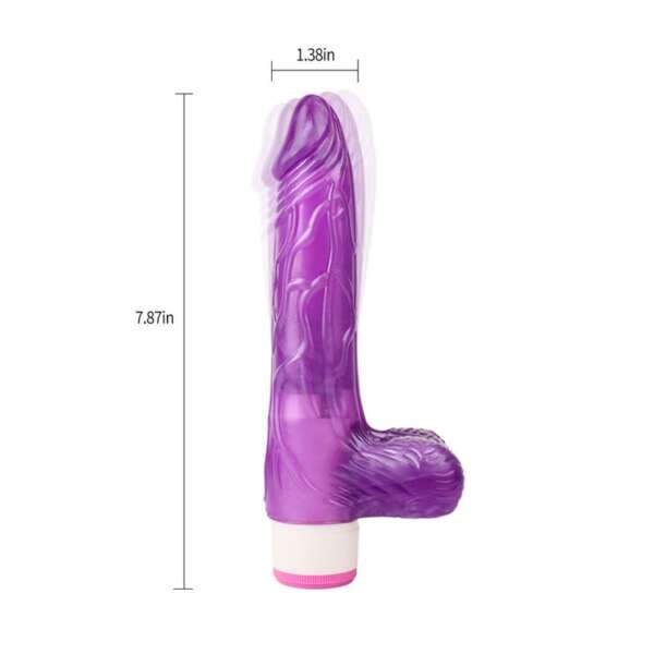 Multi-Speed Vibe Realistic Purple 20 cm – Image 4