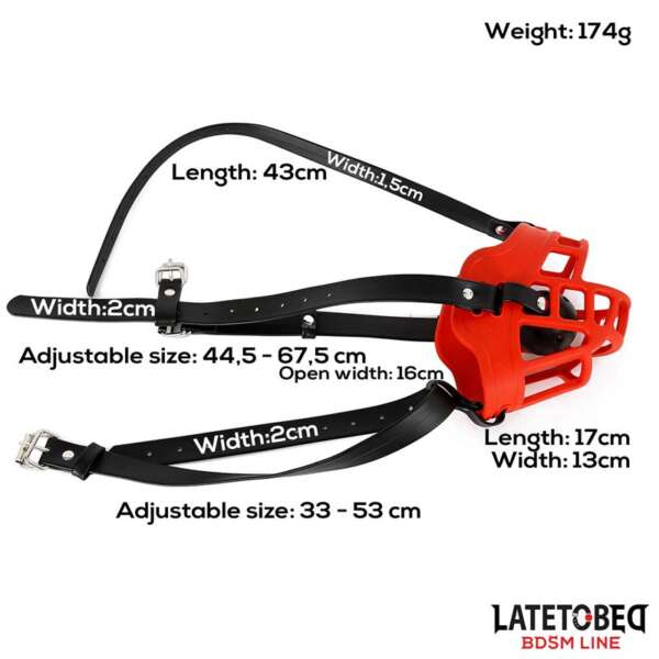 Muzzle with Breathable Gag Ball – Image 8