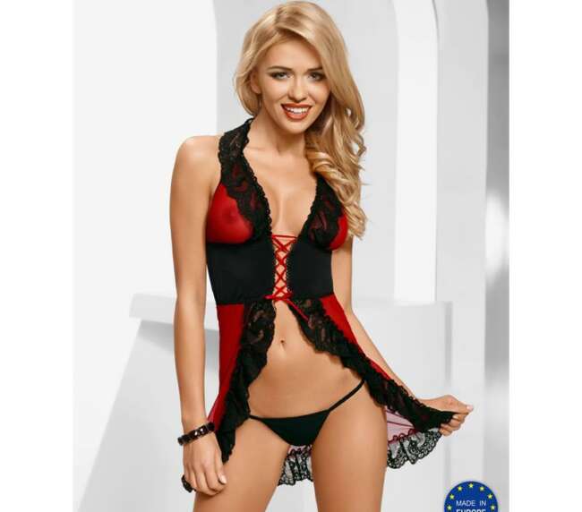 Nadin Chemise Red/Black