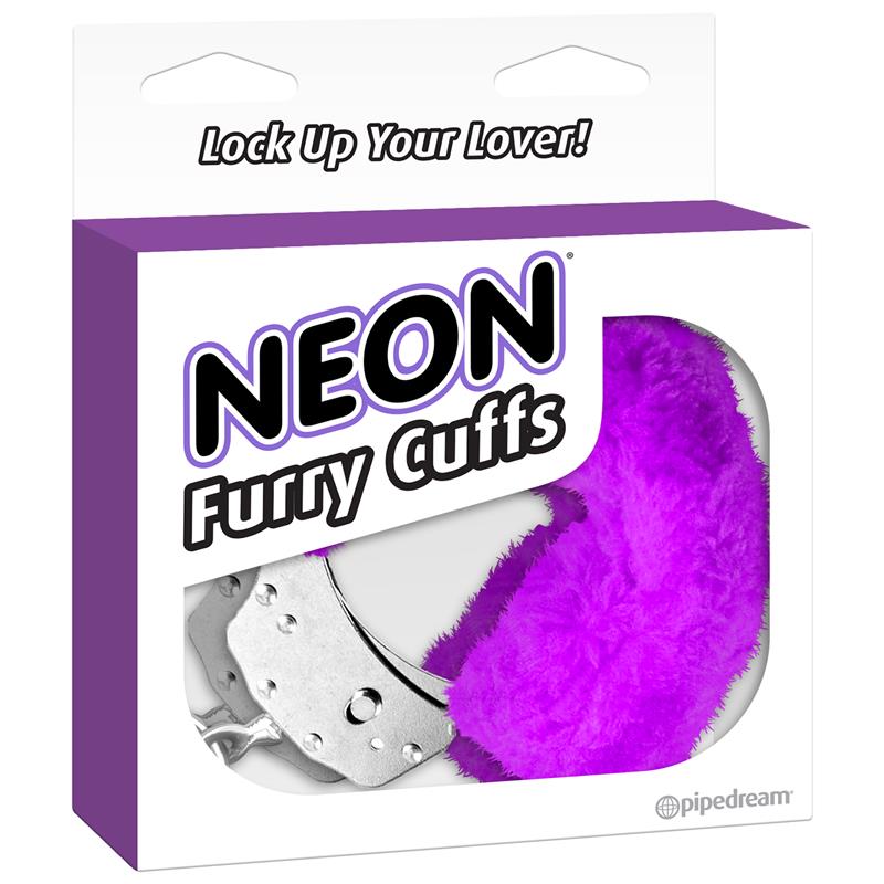 Neon Furry Cuffs Purple – Image 3