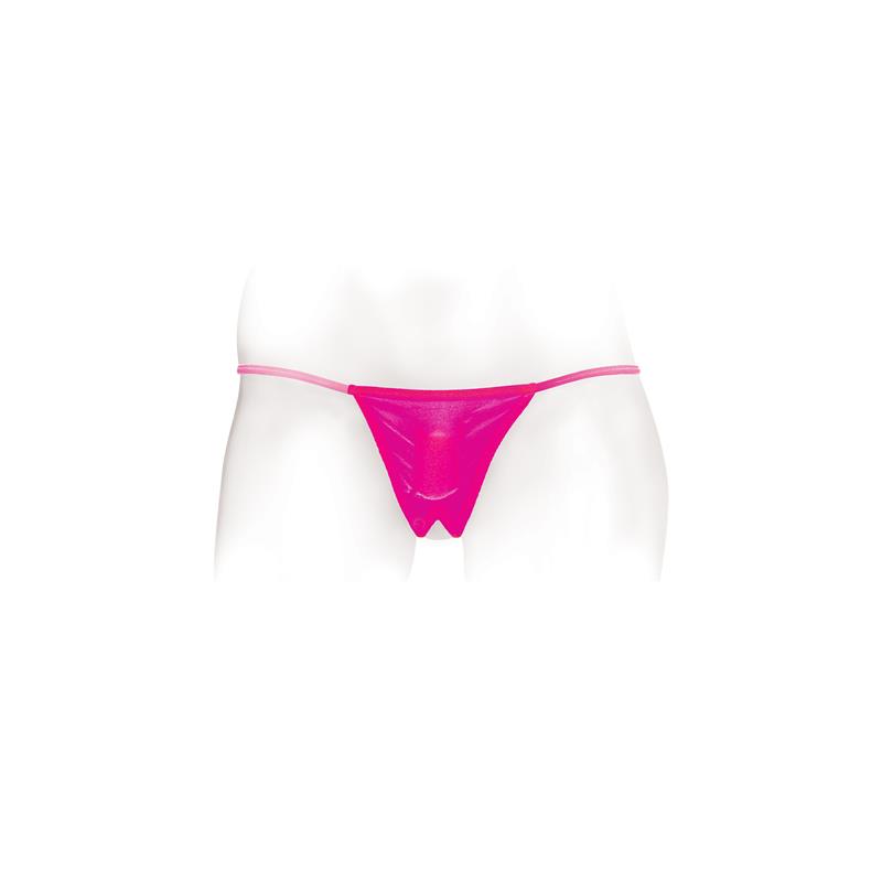 Neon Vibrating Crotchless Panty and Pasties Set Pink – Image 3